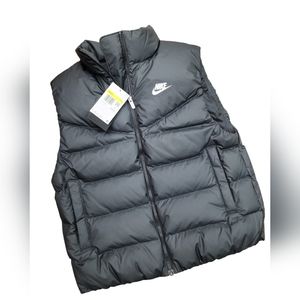 Nike | Jackets u0026 Coats | Nike Sportswear Thermafit Windrunner Women Black Down  Vest Sizes Small And L | Poshmark
